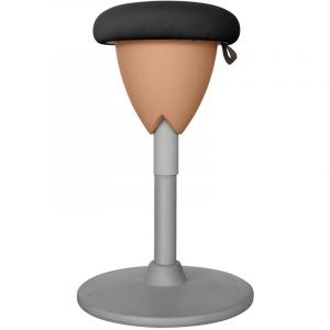 Tabouret ergonomique assis-debout / tabouret oscillant Pisa - Noir