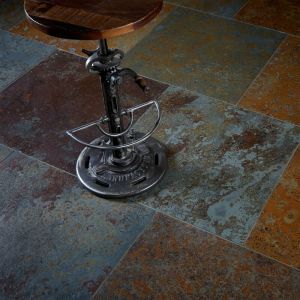 Ro'ma Nature - Carrelage Pierre Naturelle Ardoise - 60x60x1 cm - Multicolore (vendu par dalle de 0,36 m²)