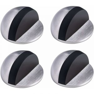 Memkey - But&eacute;e de Porte,Arret de Porte en Acier Inoxydable,But&eacute;e de Porte Adhesive,Butoir Porte au Sol,But&eacute;e de Porte en Caoutchouc ,Demi Lune Bloc