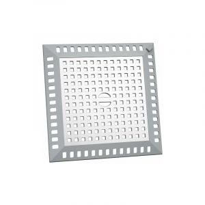 Attrape Cheveux Douche 12,2 x 12,2 cm Filtre Evier Cuisine de Carré en Acier Inoxydable Argenté Grille Evier Anti-Obstruction pour Douche de Salle de
