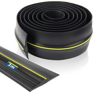Joint de seuil de porte de garage en caoutchouc EPDM 3 m &ndash; R&eacute;sistant aux intemp&eacute;ries &ndash; Largeur 90 mm &ndash; Installation rapide