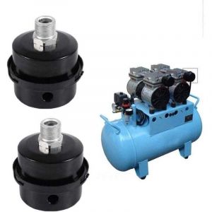 2 Pi&egrave;ces Filtre &agrave; Air en M&eacute;tal Compresseur, 1/2"20 MM Silencieux de Compresseur D'air, Compresseur D'air Filtre Silencieux, Filtr D'admission de