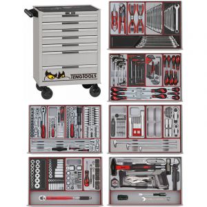 Servante d'atelier compl&egrave;te sp&eacute;ciale Moto Teng Tools TCHD445NS