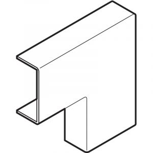 Angle plat ax 22x10mm blanc pour moulure Axis mini Obo Bettermann 6133983