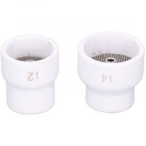 Soudure Manuelle Pistolet Soudage Soudage Pour Pistolet Kits De Soudage &agrave; L'arc Tig Holder,Buse de torche de soudeur,blanche c&eacute;ramique Bonne coupe de