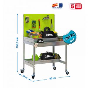 simonrack &Eacute;tabli professionnel vert galvanis&eacute; robuste