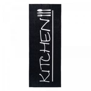 Tapis de cuisine Lavable 30&deg; 120x170 noir et blanc LYN11 impnum 10