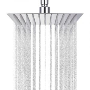 Pommeau de Douche Carr&eacute; 10 Pouces Tete de Douche Pluie Pommeau de Douche Carr&eacute; en Acier Inoxydable 304 Pomme de Douche au Plafond Rotatif 360&deg;,