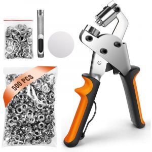 Kit de perforateur d'&oelig;illets magn&eacute;tiques 3/8 pouces( 10 mm), kit d'&oelig;illets, perforateur de tissu pour tissus, b&acirc;che, banni&egrave;res, v&ecirc;tements, ceintures,