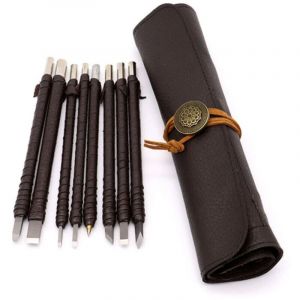 8Pcs Outil De Sculpture Sur Pierre Burins, Outils &Agrave; D&eacute;couper En Acier Tungst&egrave;ne En Bois En Pierre Section Sculpt&eacute;e Carbure Outil Professionelle