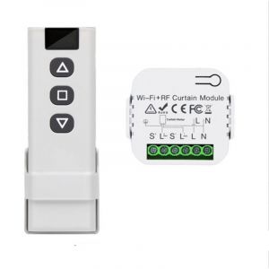 Module Volet Roulant Sans Fil Interrupteur Sans Fil pour Volets RoulantStores Compos&eacute; dune T&eacute;l&eacute;commande RF Module R&eacute;cepteur Max 100m de Port&eacute;e
