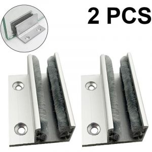 Support de porte coulissante en verre de type F de 2 pi&egrave;ces, arr&ecirc;t automatique d'oscillation de porte, s&eacute;quenceur en forme de U de porte coulissante