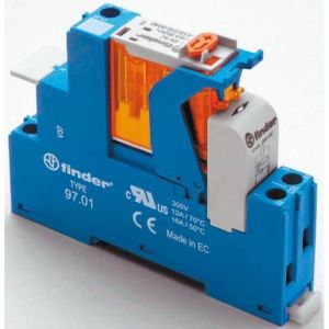 Finder - Relais d'interface 230V c.a., 1 rt, montage Rail din, s&eacute;rie , 4C Series ( Prix pour 1 )