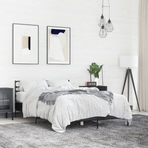 Maison Chic - Cadre de lit sans matelas-Structure de lit noir 120x190 cm 344596