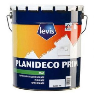 Planideco Prim Peinture d'Impression Glyc&eacute;ro - Bois & Pl&acirc;tres - Int&eacute;rieur & Ext&eacute;rieur Couleur: blanc - Conditionnement: 15L - Levis
