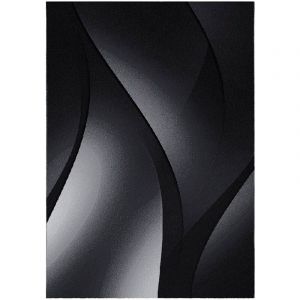 DIA - Tapis &agrave; motifs Graphique (Noir - 200x290cm)