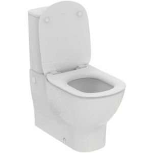 Ideal Standard - Tesi - wc combin&eacute; avec abattant SoftClose, &eacute;vacuation Vario, remplissage par le bas, AquaBlade, blanc T371701