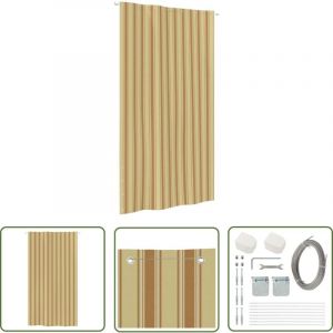 Cran de balcon Jaune et orange 140x240 cm Tissu Oxford - Écran De Balcon - Brise Vue Balcon - Protection Intimité - Décoration Balcon - Tissu Oxford