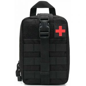 Trousse de premiers secours, trousse de survie, trousse de premiers secours, trousse m&eacute;dicale d'urgence de camping en milieu de travail noire (vide),