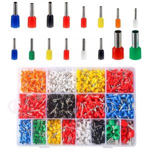 Tigrezy - Kit de cosses &agrave; embouts de fil, assortiment de 2 120 pi&egrave;ces, kit de sertissage de cosses, connecteur de cosses &agrave; sertir pour fils de cosses