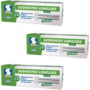 Semin - Suspentes Longues 170 mm F47 Boite de 100 (lot de 3)