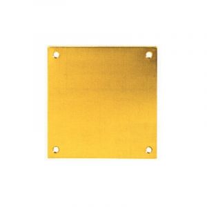 Duval Bilcocq - Plaque laiton - Non percée - duval - bilcocq Jaune/Doré 90 160 Borgne