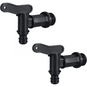 Robinet cuve Plastique,Adaptateur de bo&icirc;te de Rangement d'eau IBC,Adaptateur Robinet Tuyau arrosage,pour recuperateur Eau de Pluie, avec Joint,