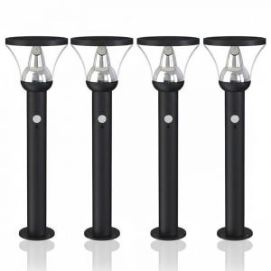 Lot de 4 Bornes Lumineuses Solaires LOIRET 80W - 1000Lm
