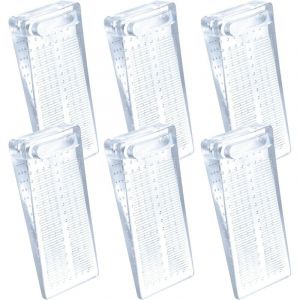 Arr&ecirc;ts de Portes 6pcs Antid&eacute;rapante Cale Porte au Sol avec Hauteur R&eacute;glable cale porte caoutchouc souple Cale Porte de PVC Bloque Porte Sol Pour