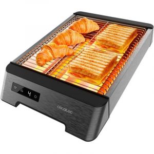 Grille-pain horizontal Grille-pain plat 3 Résistances Touch Touch NiceSlice Touch. 1000W, Tous types ofde pain ou de petits pains, Résistances à