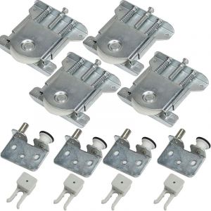 Roulette Porte Coulissante Placard,Roulette Coulissant Armoire,Kit Coulissante pour Porte de Garde-robe Roues Vitrines,Remplacement Porte