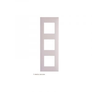 Plaque 3 postes Espace Evolution Arnould Finition: Blanc