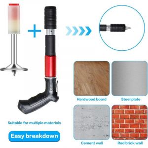 200 Pcs Clous Pour Pistolet &Agrave; Clous, 7,3 mm Clous Ronds, Clous en Acier Manuel Pour Pistolet &Agrave; Rivets Pneumatiques, Montage Des Canaux De C&acirc;bles De