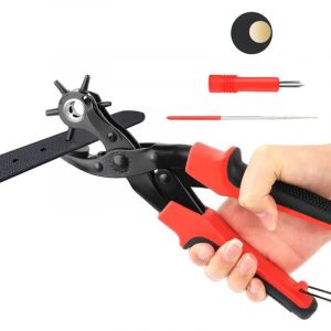 Appareil Trou Ceinture Pince Perforatrice Pince Trou Ceinture Cuir Poincon Cuir Perforatrice Rond pour Ceintures Cuir Projets de Bricolage