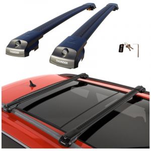 Barres de toit Thunder pour rails RENAULT TRAFIC 2001-