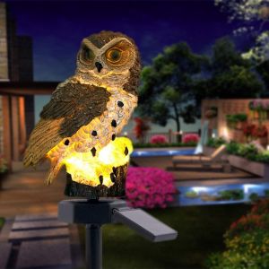 YMYNY Lampe Jardin Solaire,Forme de chouette Imperméable LED Jardin Solaire Exterieur,Décoration de Jardin pour mariage, fête,pelouse, allées,
