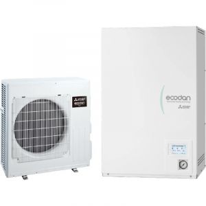 Pompe &agrave; chaleur air-eau Mitsubishi ECODAN R32 8 kW &ndash; SUZ-SWM80VA2 avec Hydrobox ERSD-VM2E (sans ballon), classe A+++