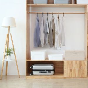 The Living Store - Bo&icirc;te de rangement Tissu 50x30x25 cm Cr&egrave;me Cr&egrave;me