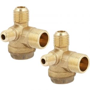2 Pcs Clapet Anti Retour Compresseur, 3 Ports Compresseur D'air Clapet Anti Retour 20x16x10mm pour Raccords de Connexion de Compresseur D'air