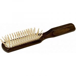 Redecker - Brosse &agrave; cheveux thermique en bois allong&eacute;e 5 rang&eacute;es