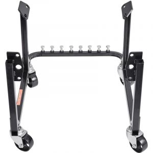 Mophorn - Support moteur d'atelier avec capacité de 340 kg, chariot en acier équipé de 4 roulettes pivotantes et 4 positions de crochet, conçu pour