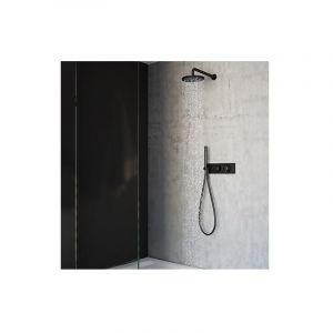 Pack douche murale avec mitigeur encastré triverde blackmat Cristina Ondyna XTV60813
