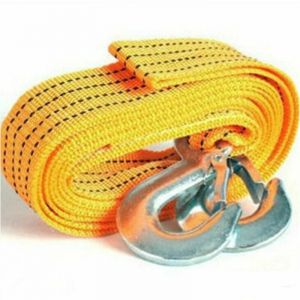 Corde de remorquage en nylon Cordes de remorquage polyvalentes Sangle de remorquage Corde de remorquage de voiture avec crochets 4 m&egrave;tres - 4 m&egrave;tres