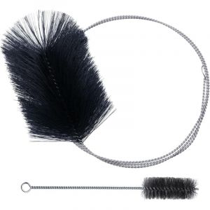 2 Pièces Kit Ramonage Poele Pellet, Inoxydable Hérisson Ramonage, Kit Nettoyage Gaine Souple Gaine Souple Brosses de Ramonage pour Nettoyage de