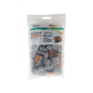 Wago - Lot De 4 Bornes Automatiques, 6 Mm² Pour Rigide Et Souple Zenitech