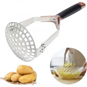 Ensoleille - Presse-purée portable en acier inoxydable pour purée de pommes de terre, nourriture pour bébé, fruits, légumes, cuisine et cuisine,