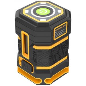 Eosnow - Niveau laser 5 lignes, outil de nivellement automatique à 360°, avec mode impulsion vert horizontal, pour suspension de tableaux, carrelage