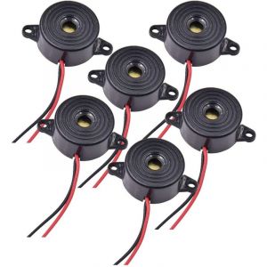 Lntyq - Buzzer Électronique 12v Buzzer dc 3-24V Sirène 12v Buzzer 90dB Alarme Électronique Buzzer Système D'alarme Buzzer pour Circuits Physiques,