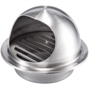 Tuserxln - Grille Ventilation 120 mm Grille Aeration Inox Haute Qualité Grille Aération Extérieur Avec Moustiquaire Protège la Façade et Empêche
