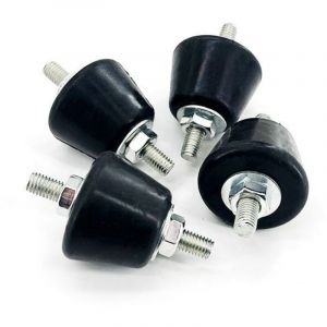 Amortisseurs &agrave; goujons en caoutchouc 4 x 3 x 3 cm, lot de 4, isolateurs antivibrations en caoutchouc, adapt&eacute;s aux mini-pompes &agrave; chaleur, compresseurs